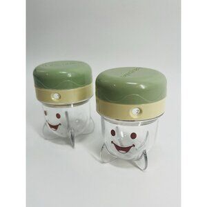 Baby Bullet Food Storage Cups with Lids Set of 2 Date Dial 3 Inch Replacements
